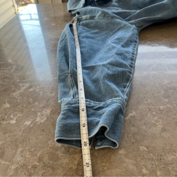 H&M long sleeve button up jean dress size small - Picture 9 of 10